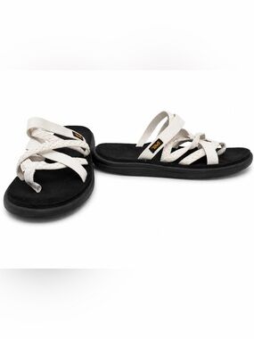 Teva Women's Voya Zillesa sandals in Mahani White Swan